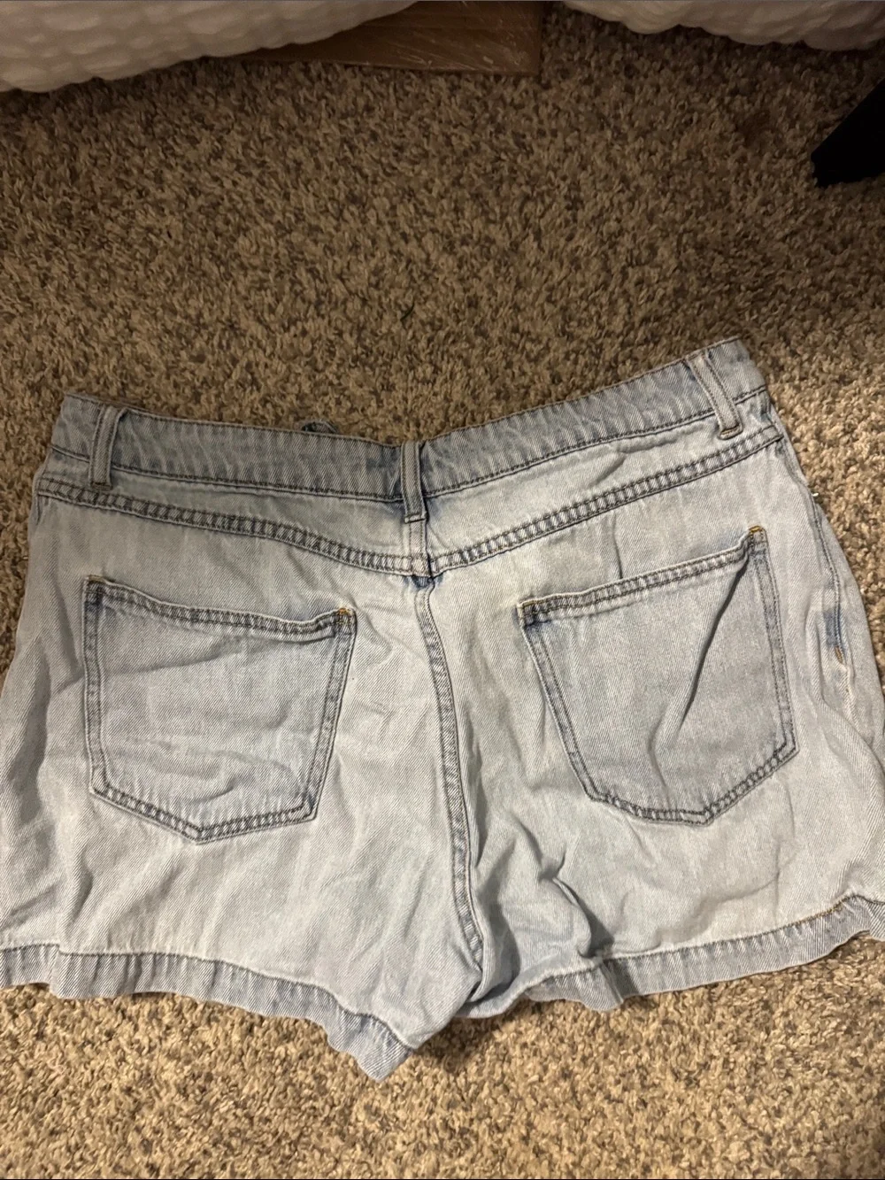 Forever 21 Light Wash Denim Shorts